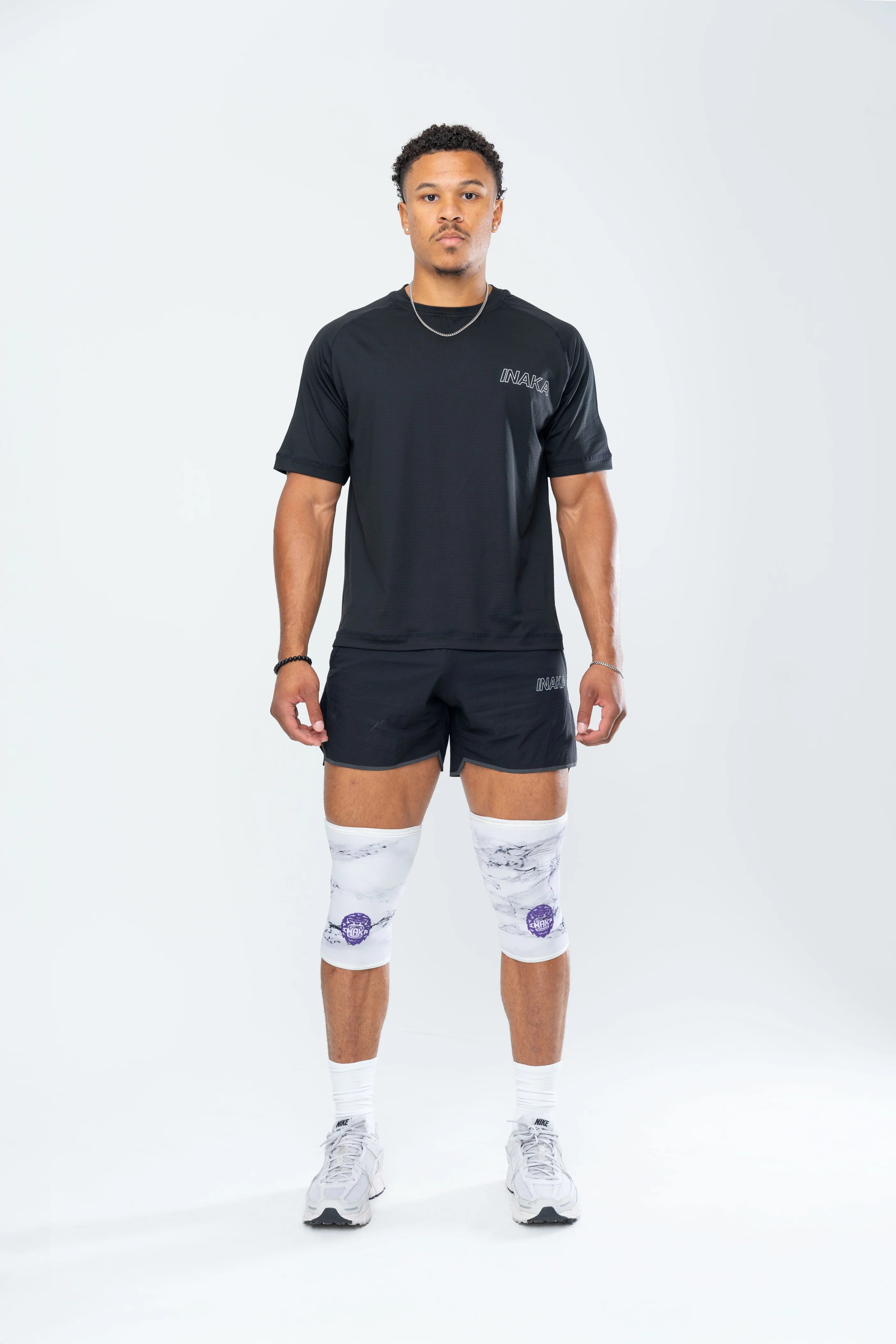 KNEE SLEEVES - WHITE MARBLE - Image 3